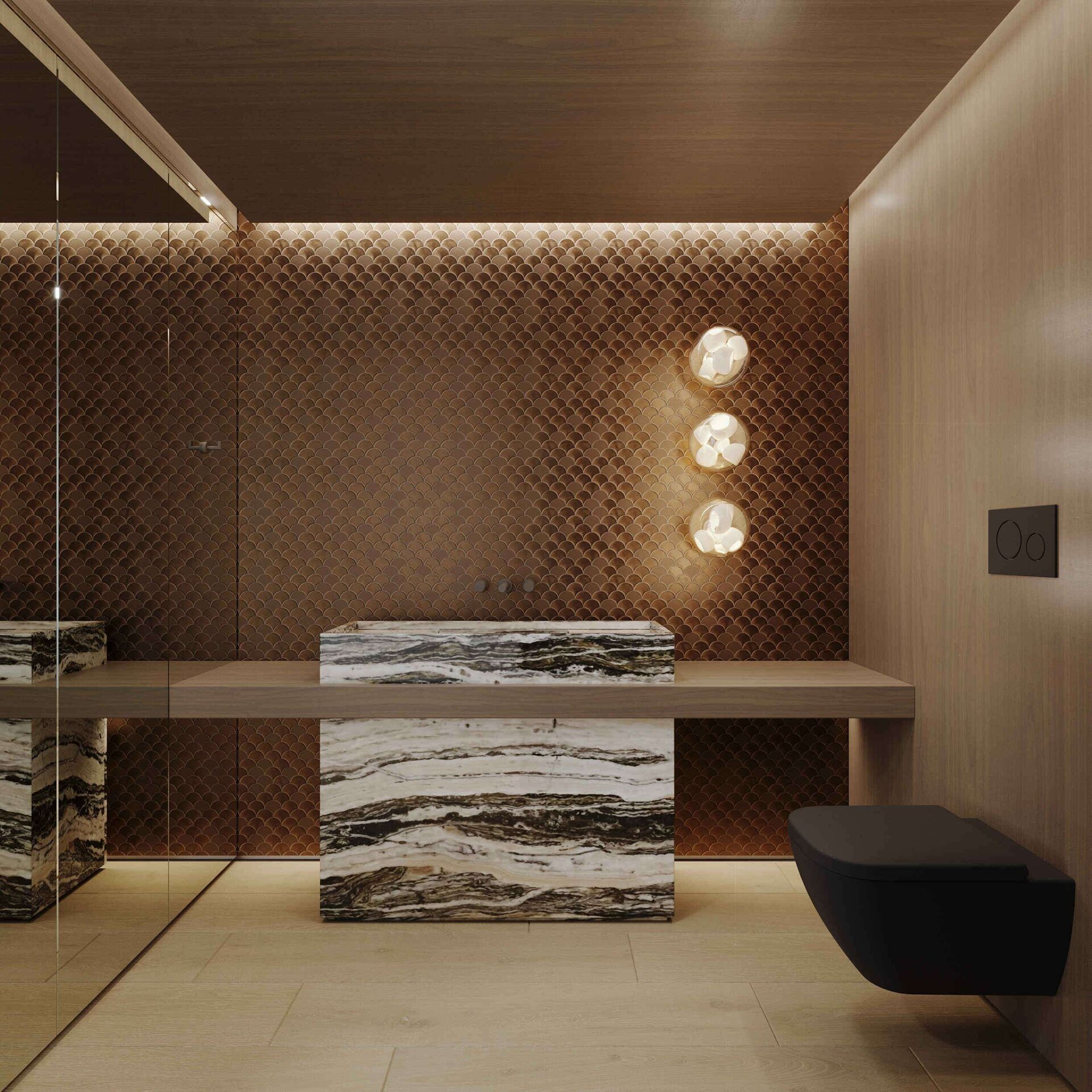 Modern Wall Texture for New Town Penthouse - oikarstudio.com